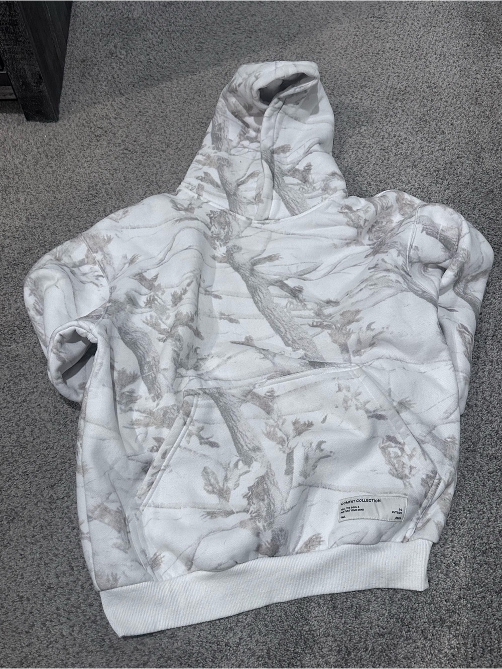 Women’s Comfrt Hoodie in White Oak - S